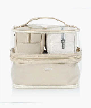 Set of 4 Cosmetic Bags Nude